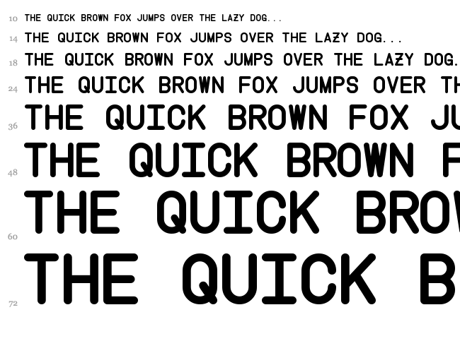 Instruction font waterfall
